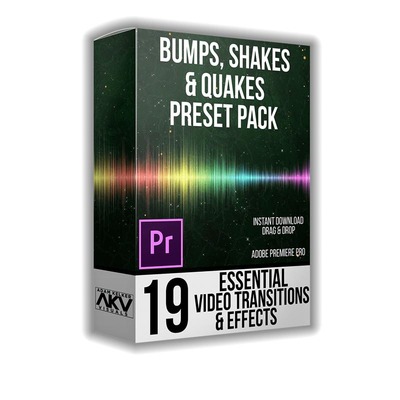 PR预设推荐 AKVSTUDIOS出品8套PR转场过渡预设合集包，打造专业数字广告